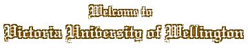 Welcome to Victoria University of Wellington